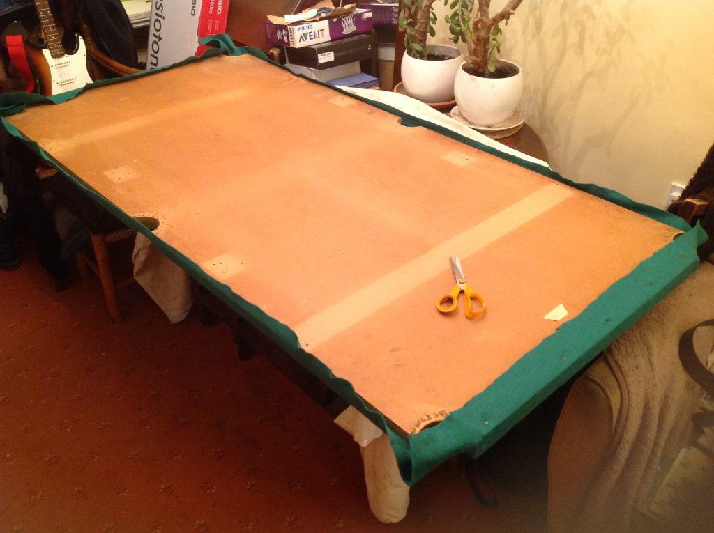 Pool table re-felt